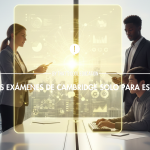 Grupo de jóvenes profesionales estudiando inglés en la academia That's Cool Education de Hospitalet de Llobregat para obtener el título de Cambridge.